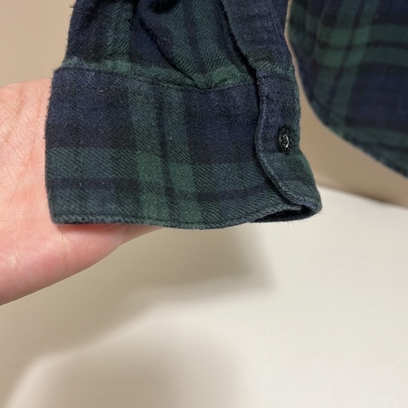 Garage Flannel Shirt in Green and Blue - Picture 5 of 9